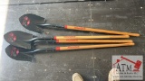 (4) NEW Round Shovels