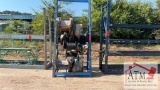 Metal Shelving With Hydraulic Hose