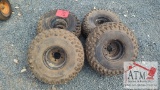 (4) Golf Cart Wheel Assy
