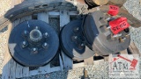 (4) 6-Lug Trailer Wheel Hubs