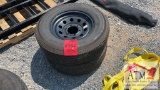 (2) NEW 6-Lug Trailer Wheels and Tires