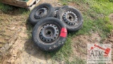 (4) 4-Lug 185x65R15 Wheel Assy