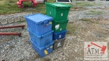(7) Plastic Totes