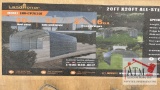 NEW 20' x 20' Steel Carport w/ 10' Closed Sides