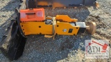 NEW GIYI Post Driver - Skidsteer Attachment