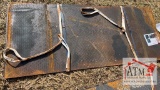 (5) NEW Diamond Plate Steel Sheets - Black Painted