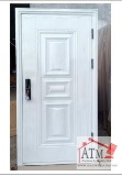 NEW White Steel Security Door w/ Frame & Hardware