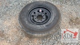 (1) Like New 235/80R16 8-Lug Trailer Wheel Assy