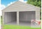 NEW 22' x 23' Double Garage Metal Shed