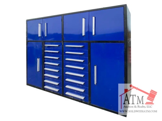 NEW 7' Work Bench w/ 16 Drawers - Blue