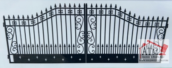NEW 20' Estate Gate w/ Star