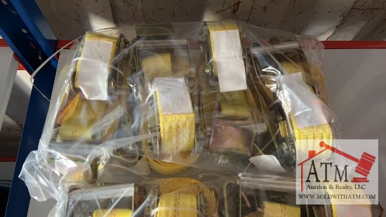 (4) 10,000 Lb Ratchet Cargo Straps