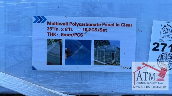 (10) NEW Clear Polycarb Panes