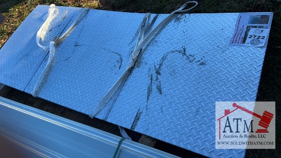 (5) NEW Steel Diamond Plate Metal Sheets