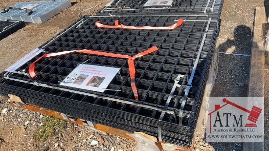 (40) NEW Black Metal Rail Panels