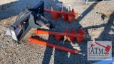NEW Auger Drive & Bit - Skidsteer Attachment