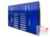 NEW 7' Work Bench w/ 16 Drawers - Blue