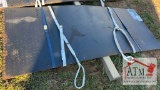 (5) NEW Diamond Plate Steel Plates - Black Painted