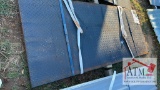 (2) NEW Diamond Plate Steel Plates - Black Painted