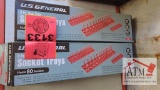 (2) Boxes of 3 Socket Trays