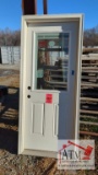 Unused 2-8 x 6-8 Exterior Half Glass Door RH