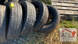 (4) Misc Used Truck Tires