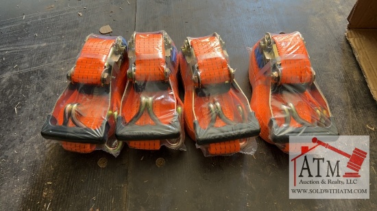 (4) NEW 2.5" Ratchet Straps
