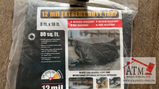 (7) NEW 8x10 12 Mil Extreme Duty Tarps