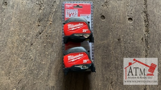 (3) NEW Milwaukee Tape Measures