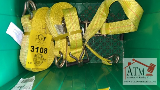(2) NEW Yellow Straps