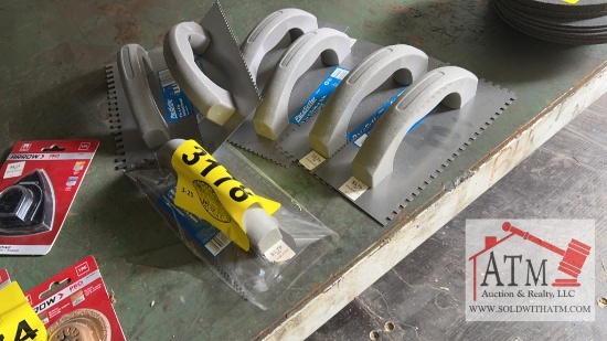 (7) Mastic Trowels