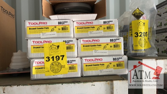 (60) ToolPro 80 Grit 8 7/8" Sanding Pads