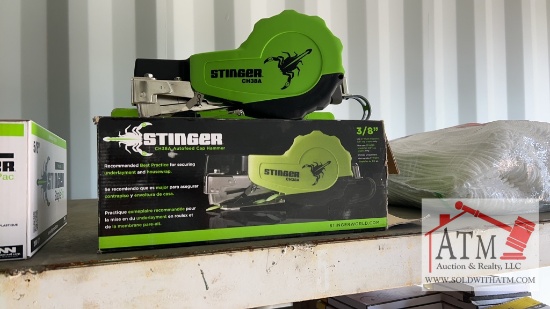 Stinger 3/8" Cap Hammer & (9) Cases Caps Staples