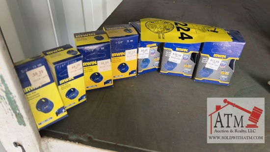 (7) Irwin Hole Saws (Various Sizes)