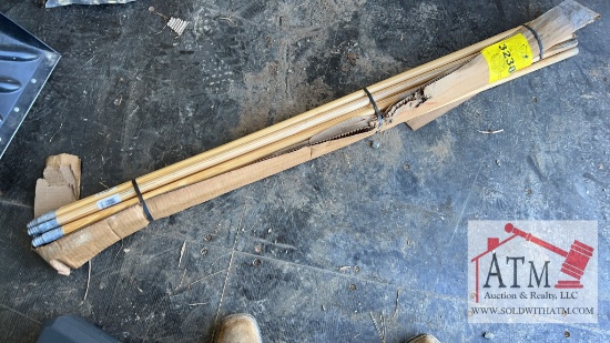 Bundle of New Broom Handles