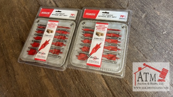 (2) New Diablo 10 Piece Spade Bit Set