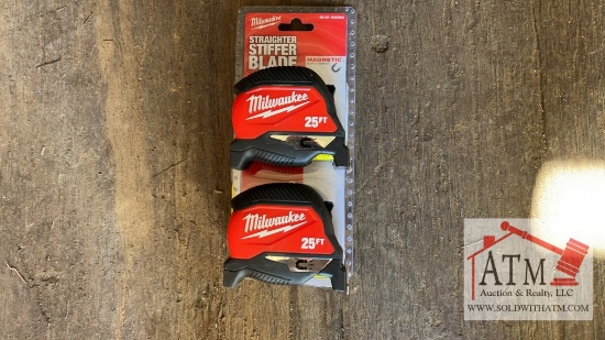 (2) New Milwaukee Tape Measures