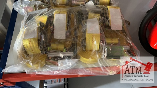 (4) 10,000 Lb Ratchet Cargo Straps