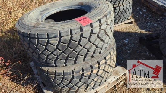 (2) Goodyear G278 445/65R22.5 Flotation Tires
