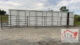 Continuous 24' Livestock Fence Panel w/ 10' Gate
