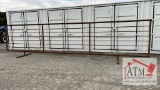 Continuous 24' Livestock Fence Panel Free-standing