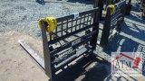 Hydraulic Adjustable Forks - Skidsteer Attachment