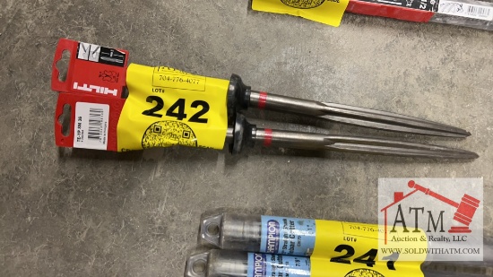 (2) NEW Hilti Chipping Bits