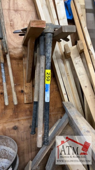 Misc Lot of Mattox and Sledge Hammers