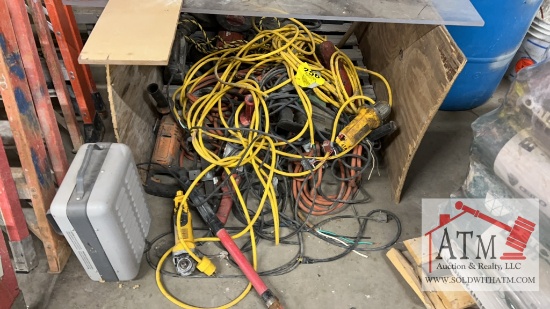 Huge Lot of Drop Cords and Non-Working Power Tools
