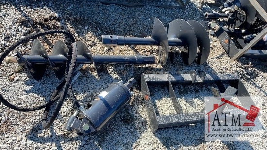 NEW Wolverine Auger & Bits - Skidsteer Attach