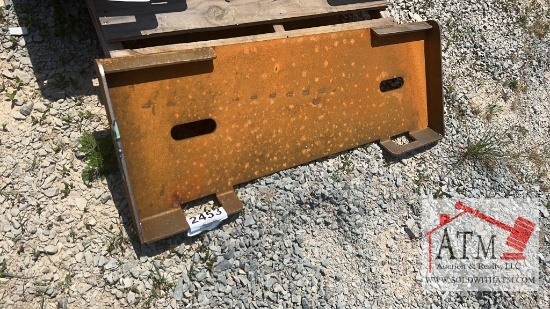 NEW Future Skidsteer Mounting Plate