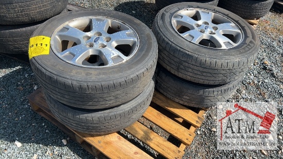 (4) Ford Wheels and Tires
