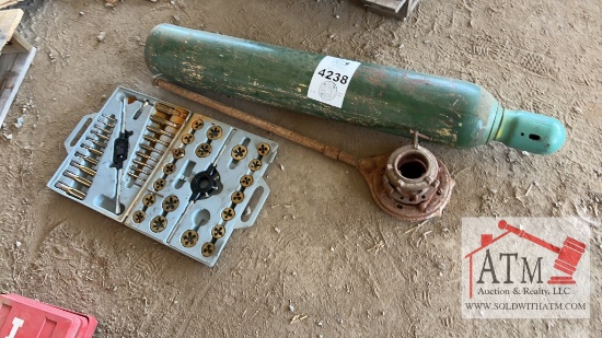 Pipe Threading Tools & Oxygen Tank