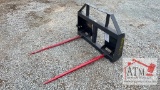 NEW Landhonor Bale Spear - Skidsteer Attachment